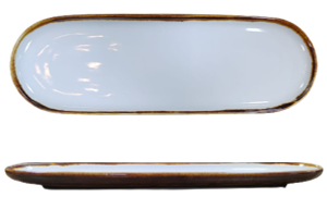 White Sand-oval platter 30x10x2cm