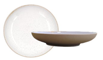 Speckled White -Coupe Bowl 22.2 cm