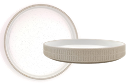 Speckled White -Walled Plate 18.3 cm