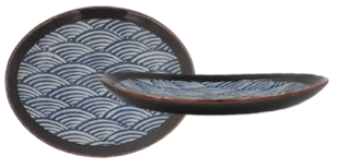 Waves- Oval Coupe Plate 11x9.5x3cm