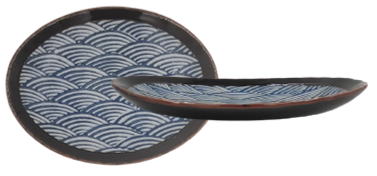 Waves-Oval Coupe Plate 19.5x16x3cm