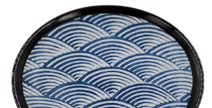 Waves- Walled Plate 21.5cm