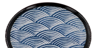 Waves- Oval Coupe Plate 11x9.5x3cm