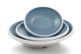 Melamine Two tone blue and white -  Oval Plate, 17.2x 20.6x 5.2 cm