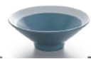 Melamine Two tone Blue & White -  Conical Bowl  D 14.8cm H 5.7cm