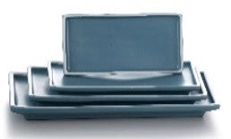 Melamine Two tone Blue & White - Rectangular Tray  size: 30.5x15.9 x3 cm