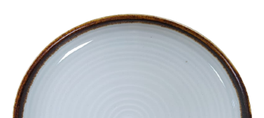 White Sand- Walled Plate 18cm x H: 3cm