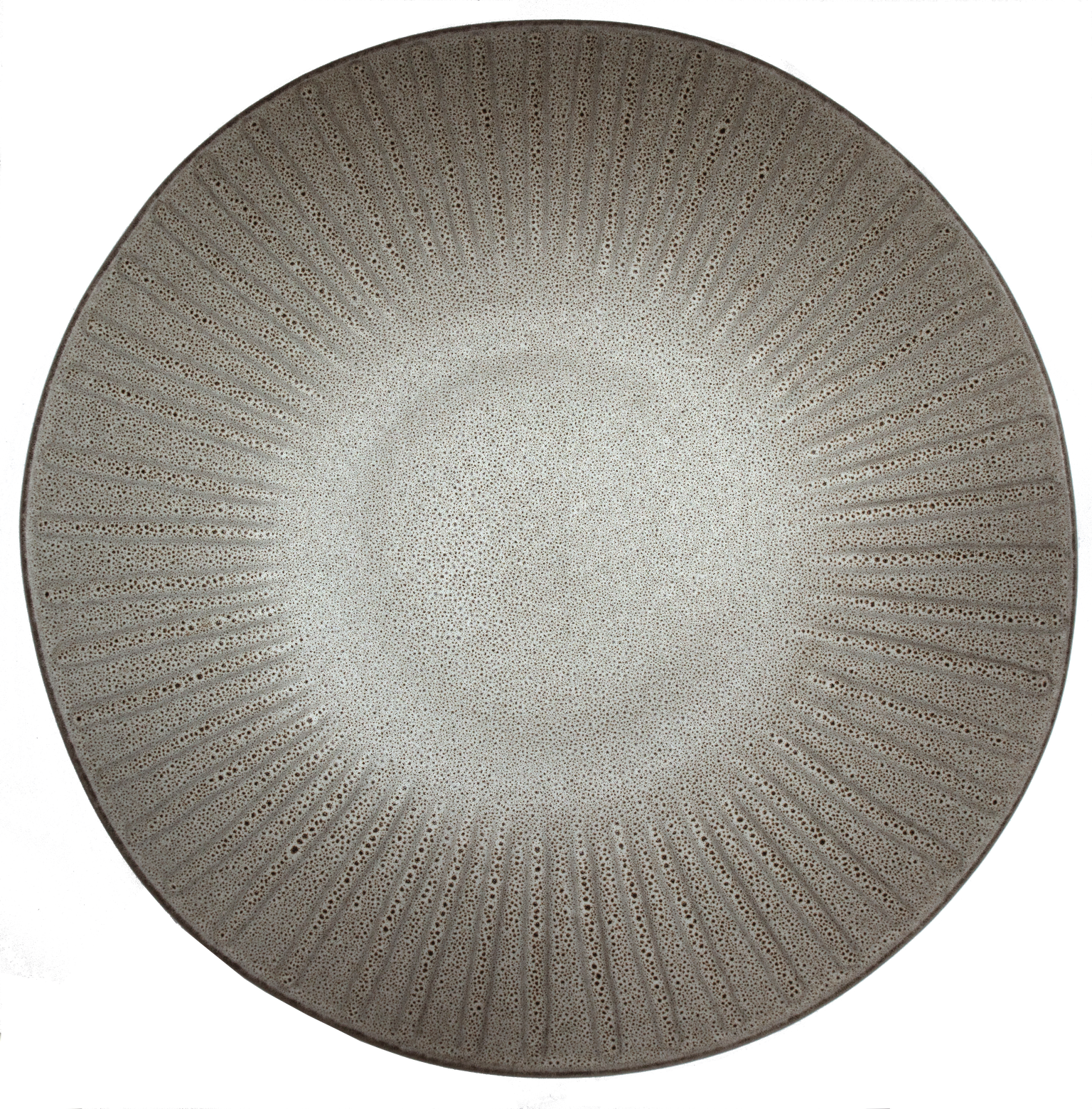 Moonlight Grey-Large Low Bowl Embossed 30 x H:5cm