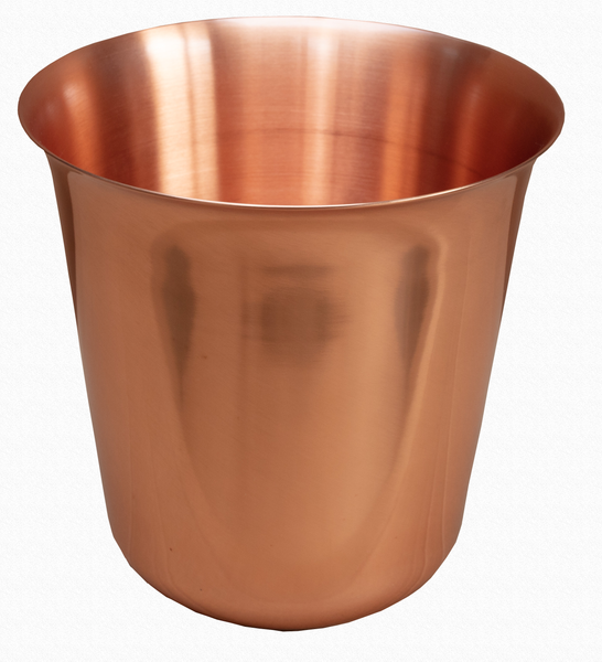 100% Copper Champagne Cooler with Matt Black Stand - Studio1765