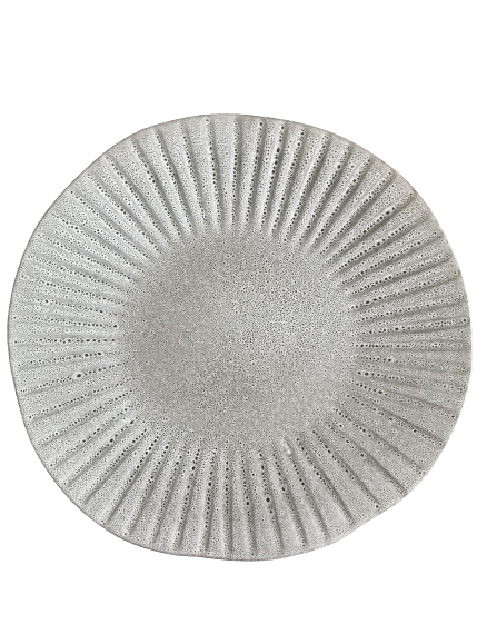 Moonlight Grey -Dinner Plate Embossed 28.5 x H:2.2cm