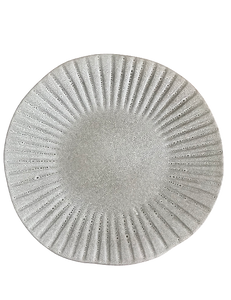 Moonlight Grey -Dinner Plate Embossed 28.5 x H:2.2cm