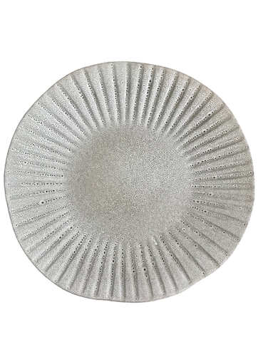 Moonlight Grey -Dinner Plate Embossed 28.5 x H:2.2cm