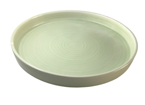 Jadite -Walled Plate 25.5 x 3.3cm