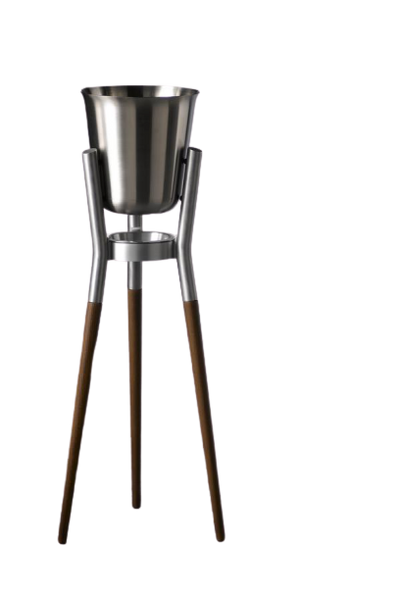 100% Copper Champagne Cooler with Stainless Steel Stand