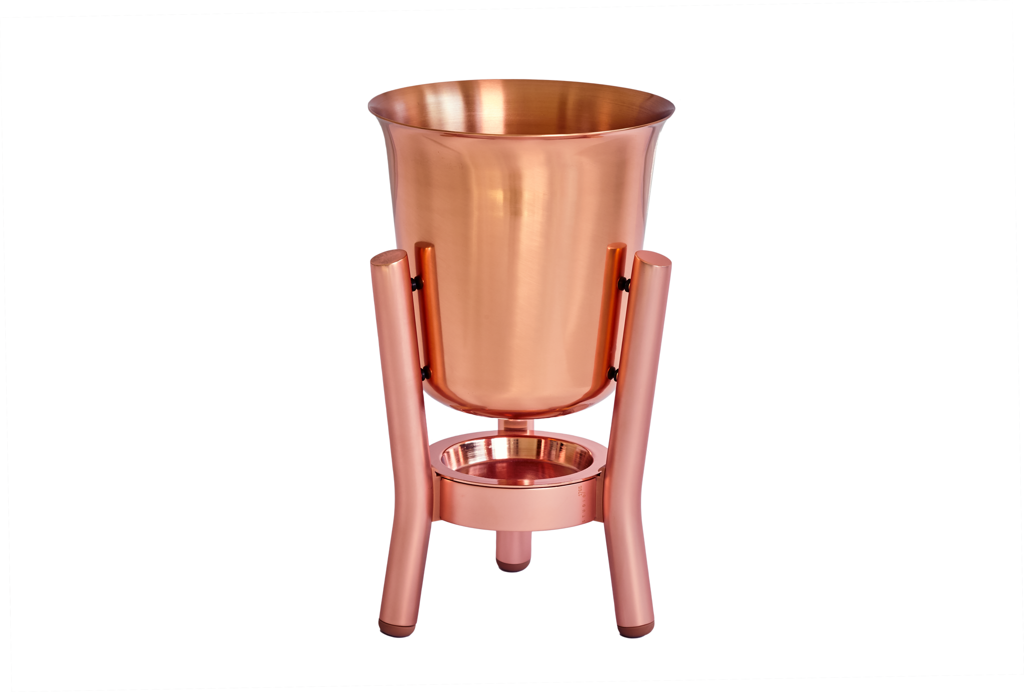 100% Copper Champagne Cooler with Copper Stand