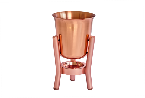 100% Copper Champagne Cooler with Copper Stand