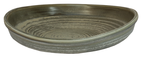 Olive- Irregular Deep Plate 25.5 x 23.5 x 5.5cm