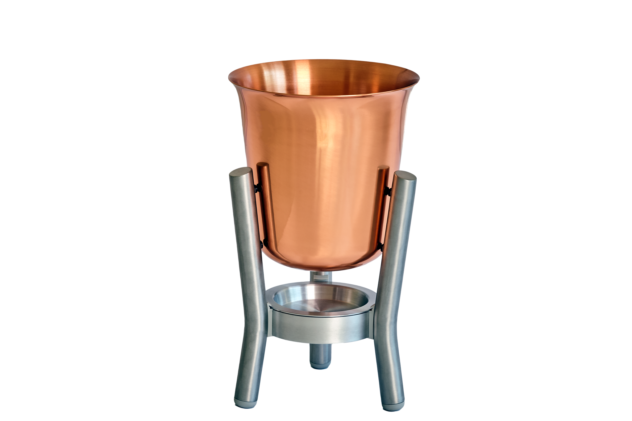 100% Copper Champagne Cooler with Stainless Steel Stand