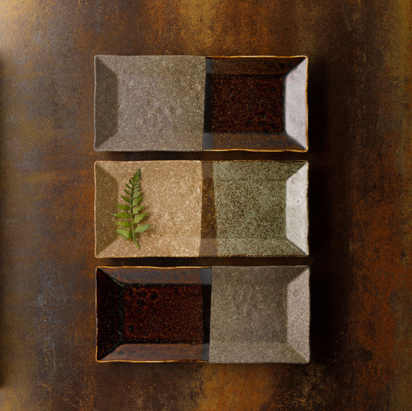 Forest Brown- Rectangular Platter 27 x 12cm