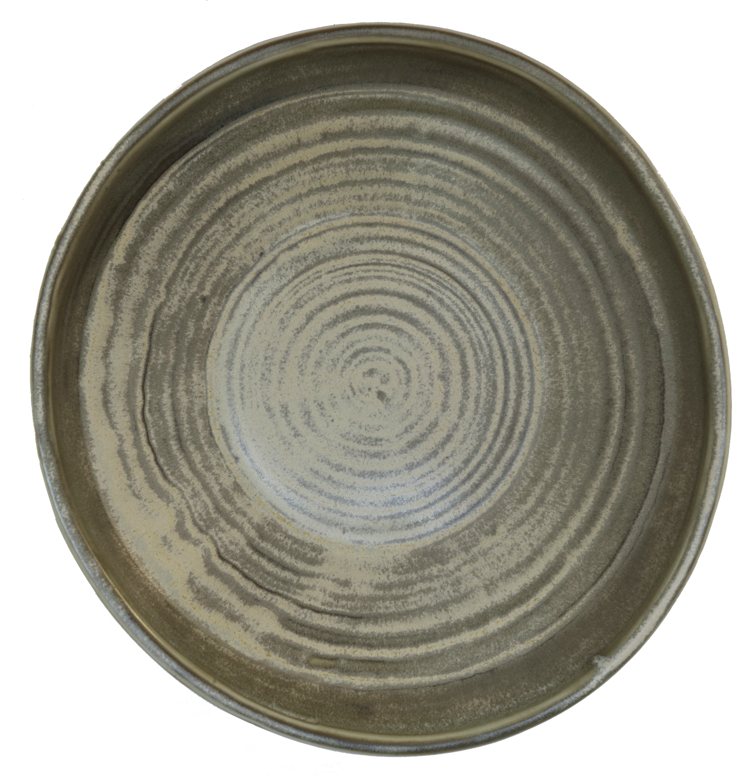 Olive- Irregular Deep Plate 25.5 x 23.5 x 5.5cm