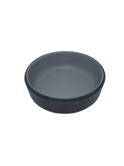 MelamineTwo tone Grey & Black Matt- Dish 5,5  x 2,7 cm - new size