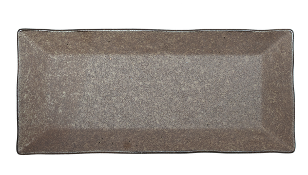 Earth Dark Brown-Rectangular Platter 27cm x 12cm